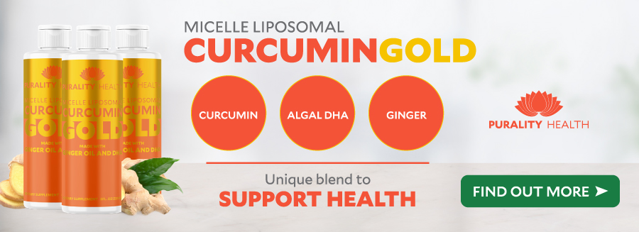 Micelle Liposomal Curcumin Gold Banner